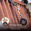 imageErgodyne  19311 Squids 3011 Retractable Tool Lanyard with Carabiner MountBlack