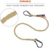 imageErgodyne Squids 3121 Burn  Cut Resistant Aramid Tool Lanyard with Stainless Steel Carabiners Tool Weight Capacity 10lbs  Yellow