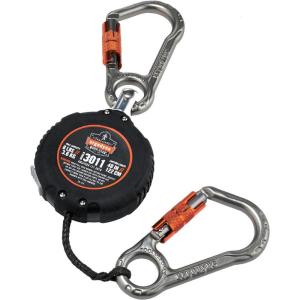 imageErgodyne  19311 Squids 3011 Retractable Tool Lanyard with Carabiner MountBlack
