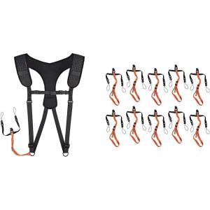 imageErgodyne Squids 3142 Padded Shoulder Barcode Scanner Harness with Attachment Lanyard for Mobile Computers ML  3140 Barcode Scanner Adjustable Lanyard Attachments 10Pack