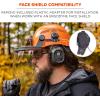 imageErgodyne AdultUnisexs Standard NRR 26dB Mounted Earmuffs Gray Full BrimBlack