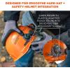 imageErgodyne AdultUnisexs Standard NRR 26dB Mounted Earmuffs Gray Full BrimBlack