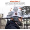 imageErgodyne AdultUnisexs Standard NRR 26dB Mounted Earmuffs Gray Full BrimBlack
