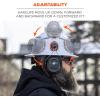 imageErgodyne AdultUnisexs Standard NRR 26dB Mounted Earmuffs Gray Full BrimGray