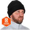 imageErgodyne NFerno 6811Z Rib Knit Hat with Zippered Pocket for Bump Cap InsertHat only Black3 monthsHat Only