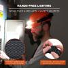 imageErgodyne Skullerz 8885 Rechargeable Wide Beam Headlamp with Strap 5 Lighting Modes Versatile Wear Directly on Head or Hard Hat USBC Cable Included