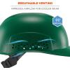 imageErgodyne Skullerz 8951 Vented Hard Shell Bump Cap with SuspensionGreen