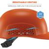 imageErgodyne Skullerz 8951 Vented Hard Shell Bump Cap with SuspensionOrange
