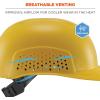 imageErgodyne Skullerz 8951 Vented Hard Shell Bump Cap with SuspensionYellow