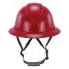 imageErgodyne Skullerz 8963 Full Brim Safety Helmet Type 2 Class E Hard Hat with Chin Strap ANSIISEA Z8912014 6 Point SuspensionRed