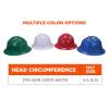 imageErgodyne Skullerz 8964 Full Brim Safety Helmet Type 2 Class C Hard Hat with Chin Strap Adjustable Venting ANSIISEA Z8912014 6 Point SuspensionRed