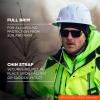 imageErgodyne Skullerz 8964 Full Brim Safety Helmet Type 2 Class C Hard Hat with Chin Strap Adjustable Venting ANSIISEA Z8912014 6 Point SuspensionRed