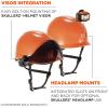 imageErgodyne Skullerz 8974 Class E Safety Helmet White Accessory MountOrange