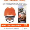 imageErgodyne Skullerz 8974 Class E Safety Helmet White Accessory MountOrange