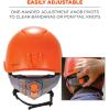 imageErgodyne Skullerz 8974 Class E Safety Helmet White Accessory MountOrange