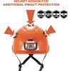 imageErgodyne Skullerz 8974 Class E Safety Helmet White Accessory MountOrange