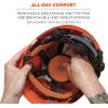 imageErgodyne Skullerz 8974 Class E Safety Helmet White Accessory MountOrange