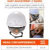 imageErgodyne Skullerz 8974 Class E Safety Helmet White Accessory MountWhite