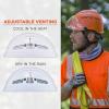 imageErgodyne Skullerz 8974V Safety Helmet Class E Safety Helmet with Visor AntiFog Clear LensWhite