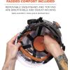 imageErgodyne Skullerz 8974V Safety Helmet Class E Safety Helmet with Visor AntiFog Clear LensWhite