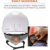 imageErgodyne Skullerz 8974V Safety Helmet Class E Safety Helmet with Visor AntiFog Clear LensWhite
