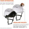 imageErgodyne Skullerz 8974V Safety Helmet Class E Safety Helmet with Visor AntiFog Clear LensWhite