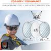 imageErgodyne Skullerz 8974V Safety Helmet Class E Safety Helmet with Visor AntiFog Clear LensWhite