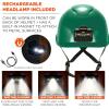 imageErgodyne Skullerz 8976LED Type 2 Safety Helmet with LED Light Class E Type II Hard HatGreen