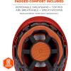 imageErgodyne Skullerz 8976LED Type 2 Safety Helmet with LED Light Class E Type II Hard HatRed