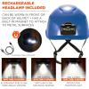 imageErgodyne Skullerz 8977LED Type 2 Vented Safety Helmet with LED Light Class C Type III Hard HatBlue