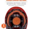imageErgodyne Skullerz 8977LED Type 2 Vented Safety Helmet with LED Light Class C Type III Hard HatRed