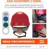 imageErgodyne Skullerz 8977LED Type 2 Vented Safety Helmet with LED Light Class C Type III Hard HatRed