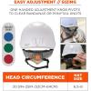 imageErgodyne Skullerz 8977LED Type 2 Vented Safety Helmet with LED Light Class C Type III Hard HatWhite
