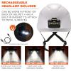 imageErgodyne Skullerz 8977LED Type 2 Vented Safety Helmet with LED Light Class C Type III Hard HatWhite
