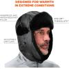 imageErgodyne Standard Zippered Trapper Hat Black LargeExtra LargeLargeXLarge