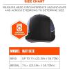 imageSafety Bump Cap Baseball Hat Style Comfortable Head Protection Long Brim Extra Large Skullerz 8950XLBlackBlack