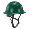 imageErgodyne Skullerz 8963 Full Brim Safety Helmet Type 2 Class E Hard Hat with Chin Strap ANSIISEA Z8912014 6 Point SuspensionGreen