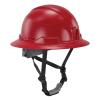 imageErgodyne Skullerz 8963 Full Brim Safety Helmet Type 2 Class E Hard Hat with Chin Strap ANSIISEA Z8912014 6 Point SuspensionRed