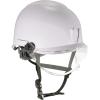 imageErgodyne Skullerz 8974V Safety Helmet Class E Safety Helmet with Visor AntiFog Clear LensWhite