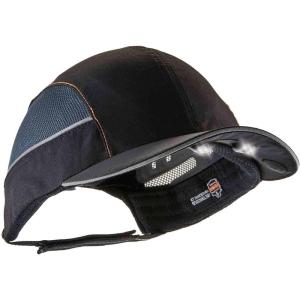 imageErgodyne  8960 Short Brim Blk Bump Cap Led Lighting Tech 23370Black