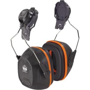 imageErgodyne AdultUnisexs Standard NRR 26dB Mounted Earmuffs Gray Full BrimBlack