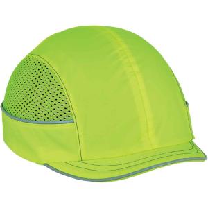 imageErgodyne Safety Bump Cap Baseball Hat Style Comfortable Head Protection Micro Brim Skullerz 8950 LimeLime