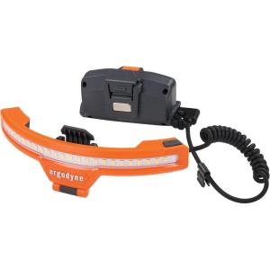 imageErgodyne Skullerz 8886 Wide Beam Headlamp with Hard Hat Mount ampamp Rechargeable Power Bank Compatible with Ergodyne Hard Hats ampamp Safety Helmets 5 Lighting Modes USBC Cable Included