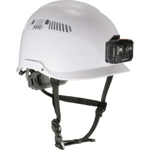 imageErgodyne Skullerz 8977LED Type 2 Vented Safety Helmet with LED Light Class C Type III Hard HatWhite