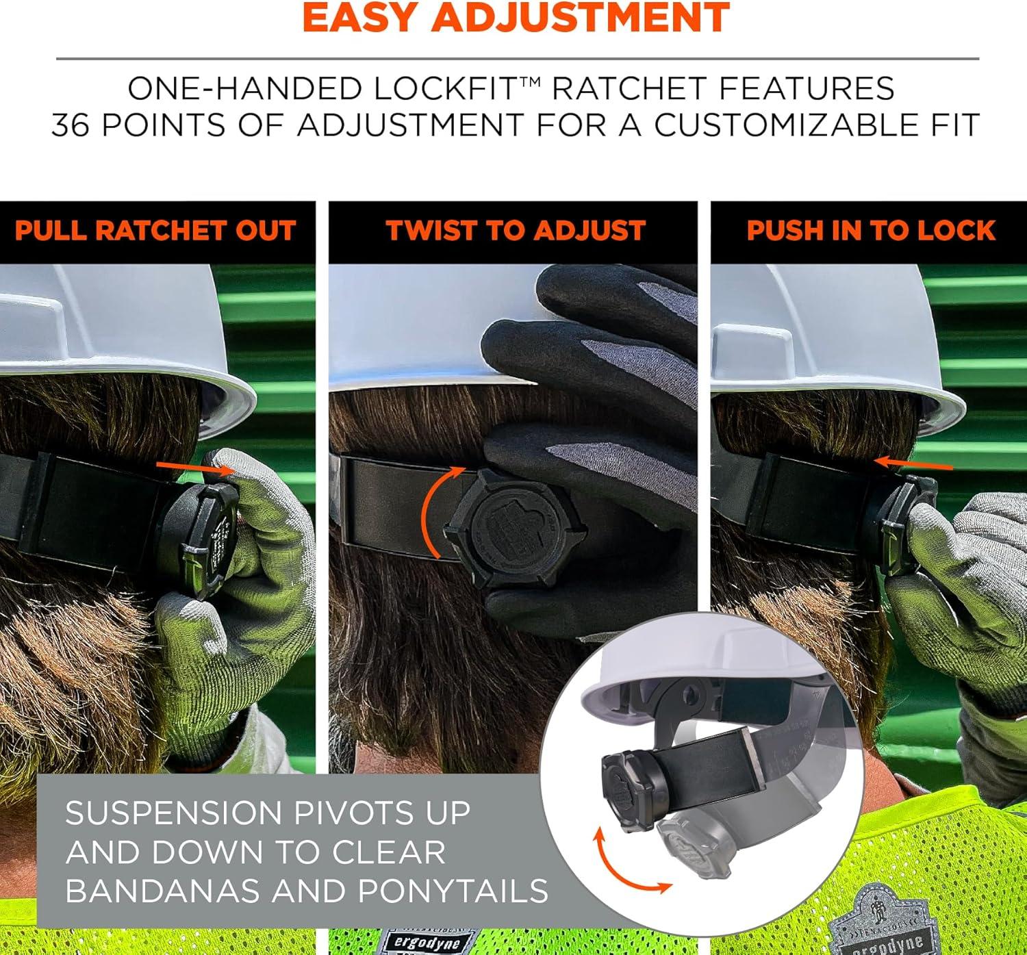 imageErgodyne Skullerz 8966 Lightweight CapStyle Hard Hat with Adjustable Venting  Type 1 Class CWhite