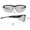 image3 Pack of Ergodyne Skullerz Dellenger Adjustable Safety Glasses z87  Smoke Clear ampamp IndoorOutdoor Lenses