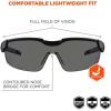 image3 Pack of Ergodyne Skullerz Dellenger Adjustable Safety Glasses z87  Smoke Clear ampamp IndoorOutdoor Lenses