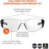 imageErgodyne  59103 Skullerz SAGA Frameless Safety Glasses Anti Fog Clear Lens Matte Black Pack of 2Matte Black Frame  Clear Lens