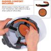 imageErgodyne  60146 Vented Hard Hat with Light Cap Style Ratchet Suspension Class C Skullerz 8972LED WhiteWhite