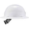 imageErgodyne  60152 Hard Hat with Light Full Brim Ratchet Suspension Class E Skullerz 8971LEDWhiteHard Hat Full Brim Type 1 Class E